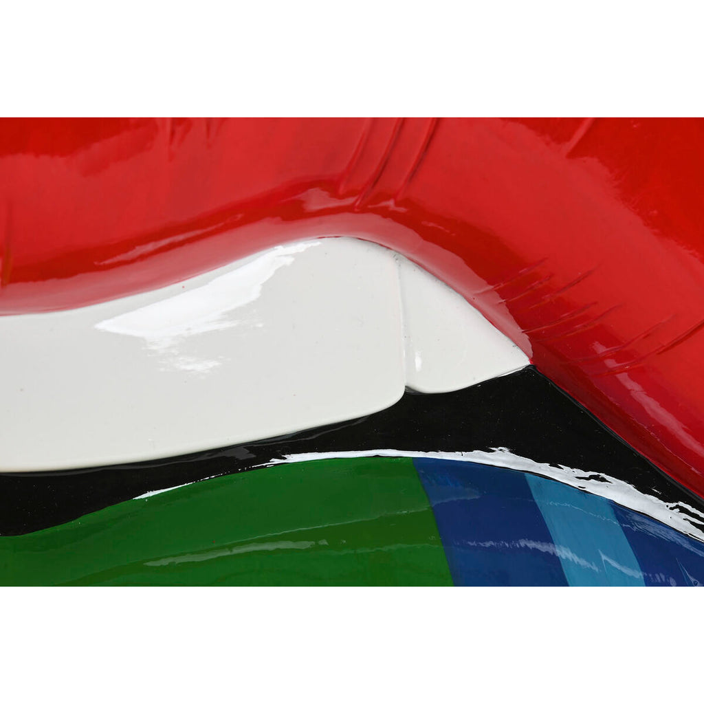 Wall Decoration Home ESPRIT Multicolour Lips Urban 49,5 X 6,5 X 31,5 CM