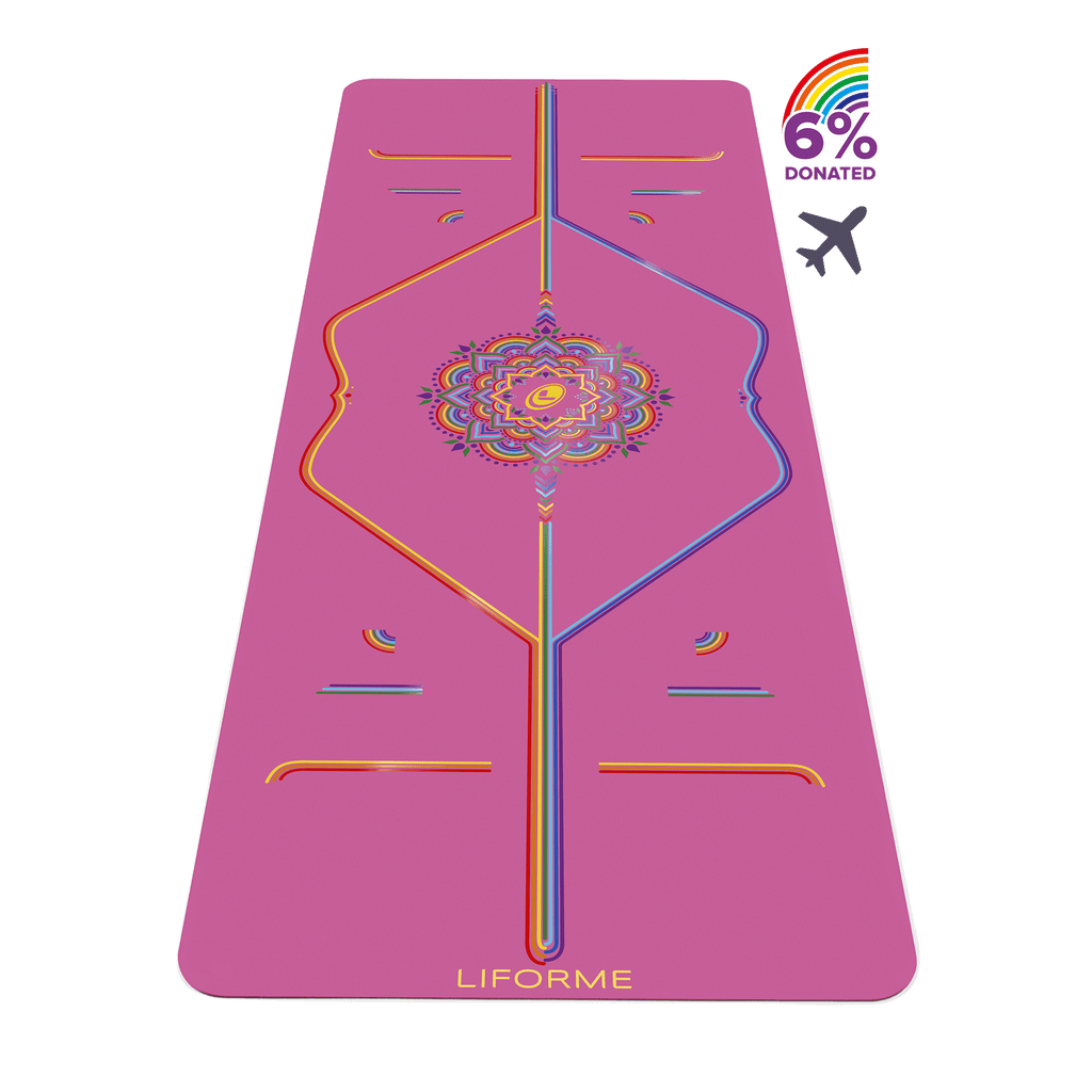 Liforme Rainbow Travel Yoga Mat