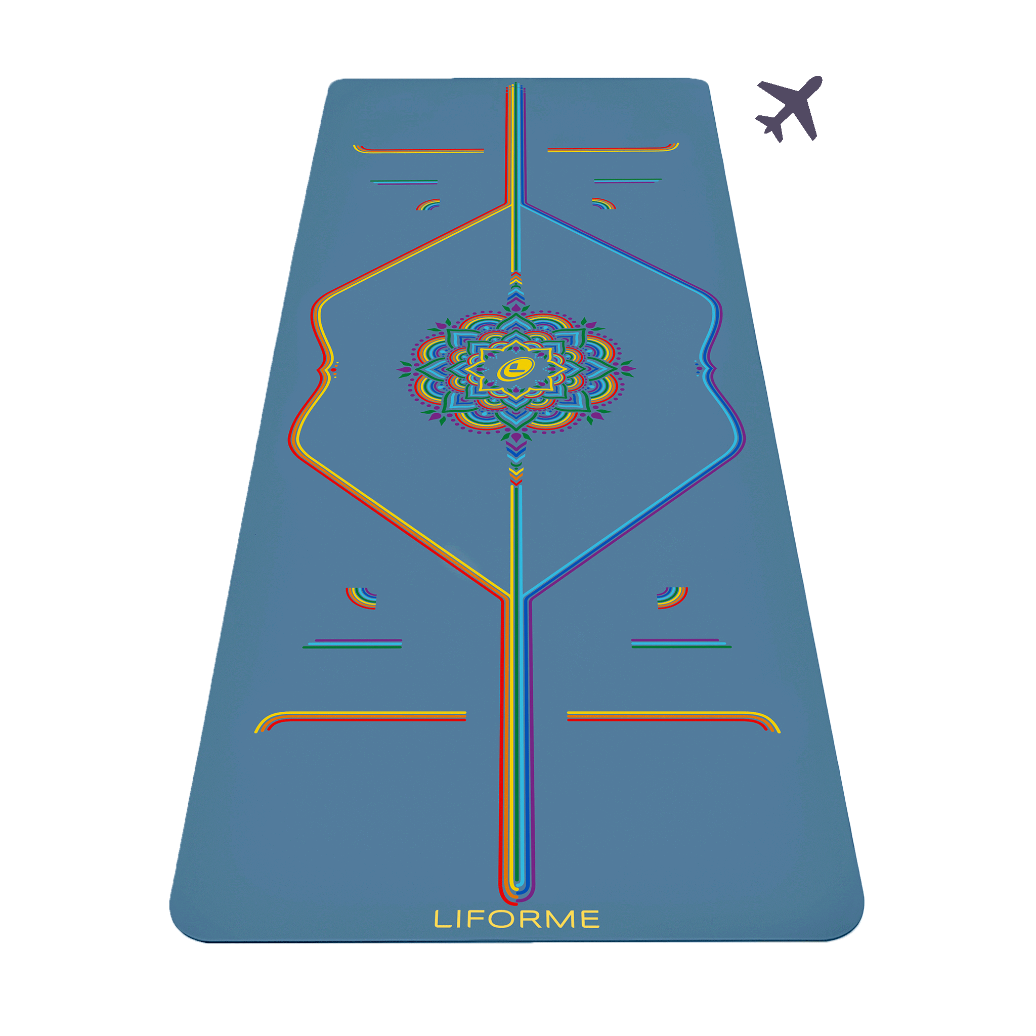 Liforme Rainbow Travel Yoga Mat