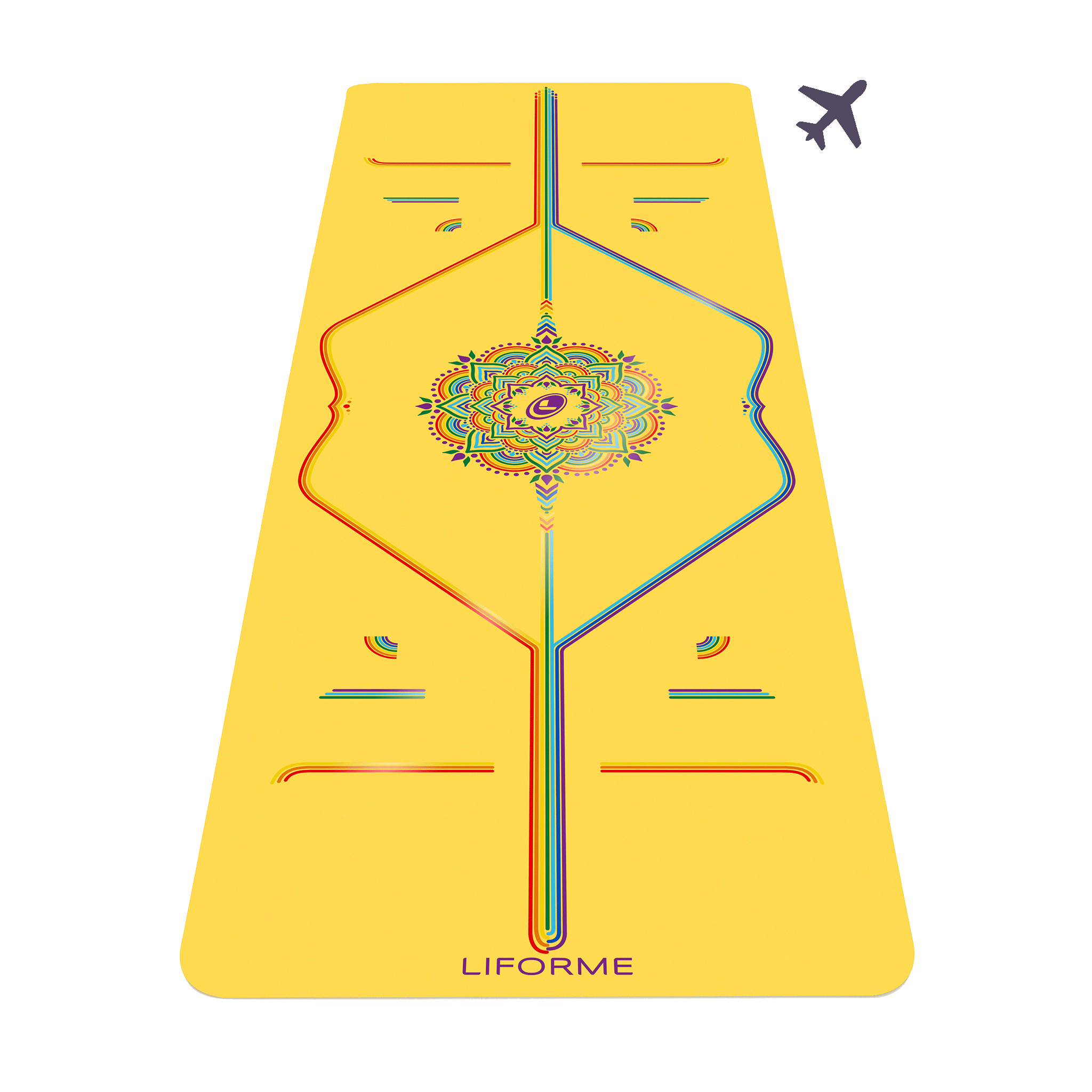 Liforme Rainbow Travel Yoga Mat