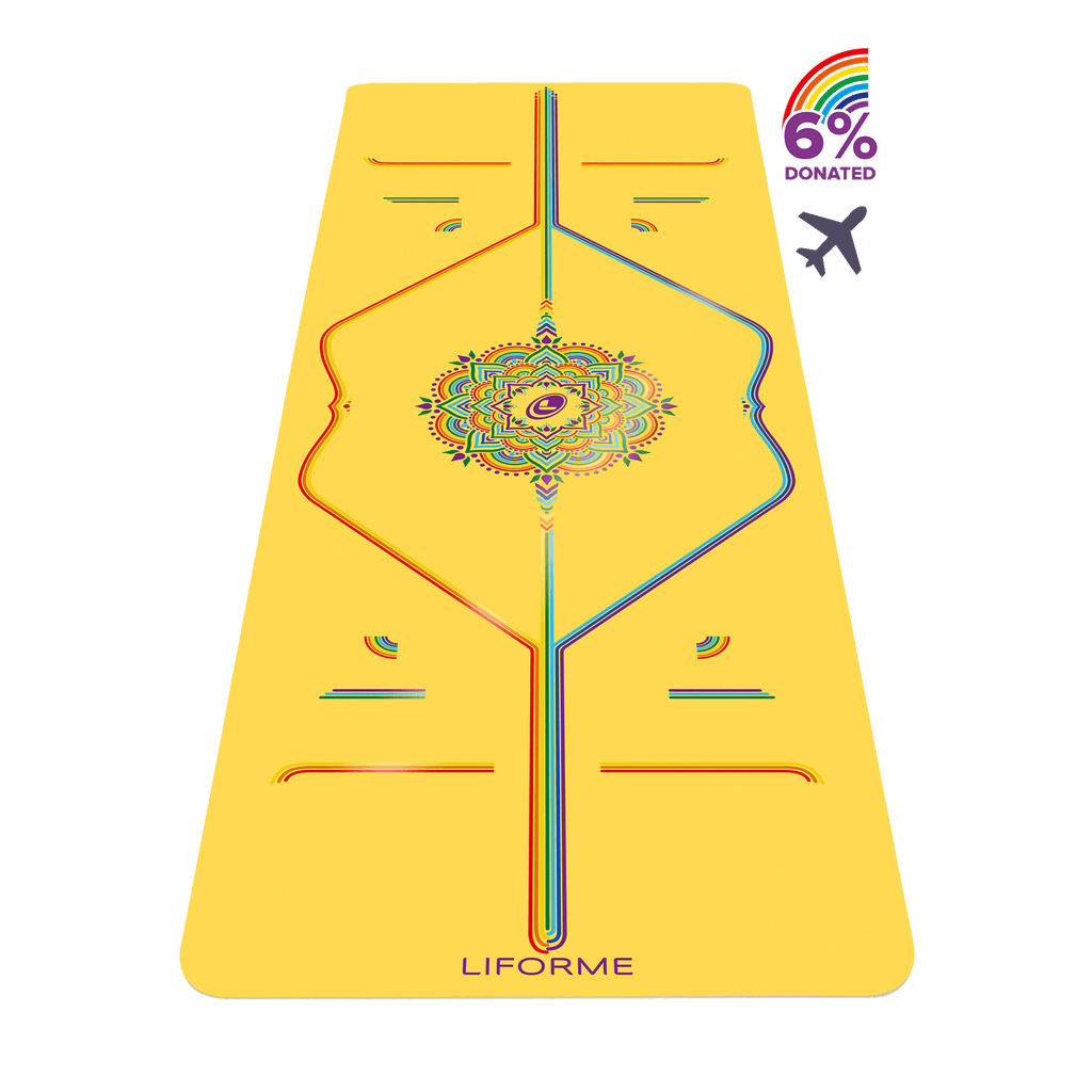 Liforme Rainbow Travel Yoga Mat